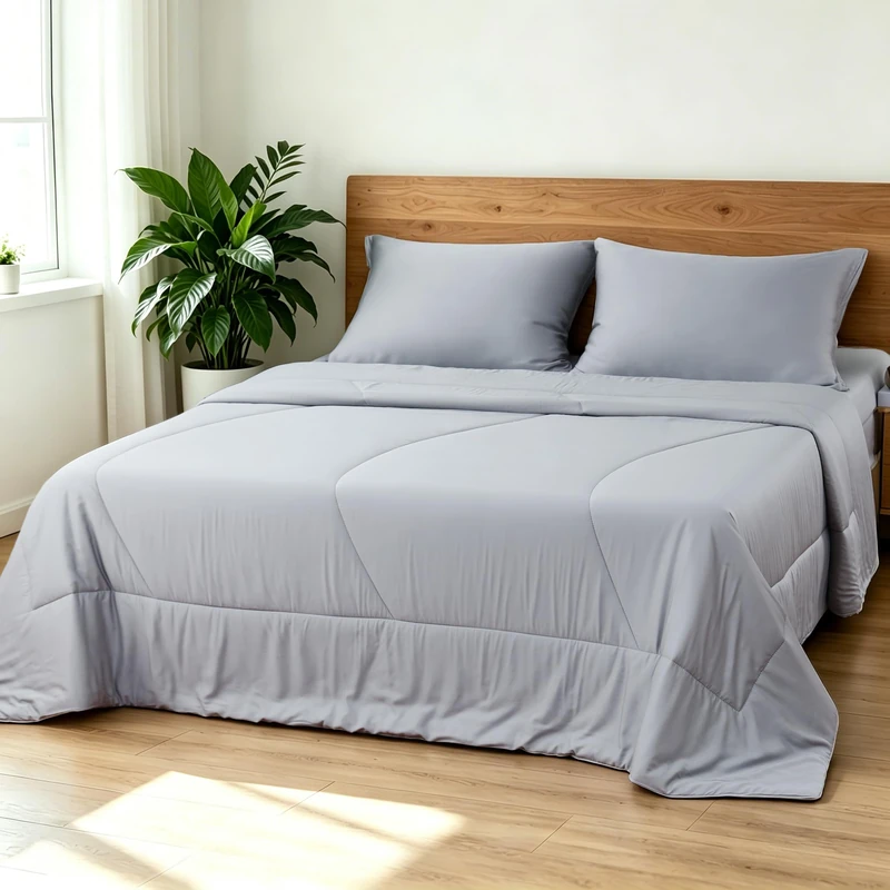 Bamboo Viscose Summer Comforter/Blanket King Size- Ultra Soft & Breathable Comfort - Perfect Medium Weight for Snuggling Without Overheating - Stay Cool & Cozy All Night