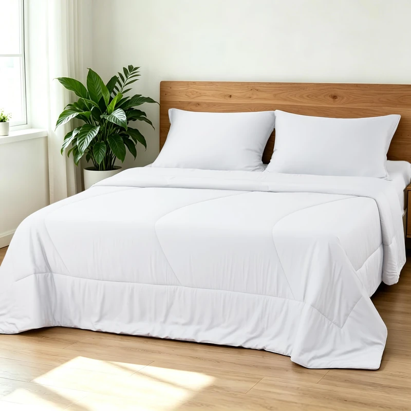 Shunjie.Home Bamboo Viscose Summer Comforter/Blanket King Size- Ultra Soft & Breathable Comfort - Perfect Medium Weight for Snuggling Without Overheating - Stay Cool & Cozy All Night