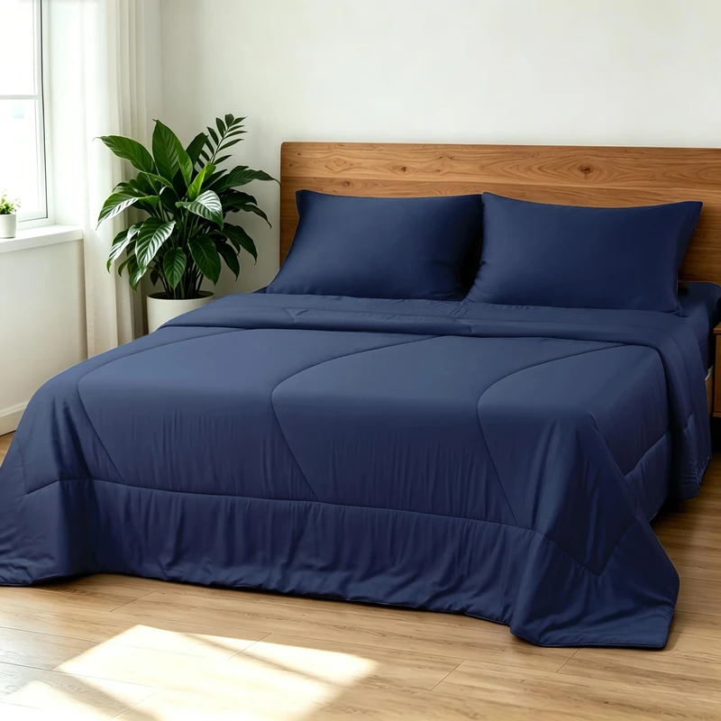 Bamboo Viscose Summer Comforter/Blanket Twin Size- Ultra Soft & Breathable Comfort - Perfect Medium Weight for Snuggling Without Overheating - Stay Cool & Cozy All Night