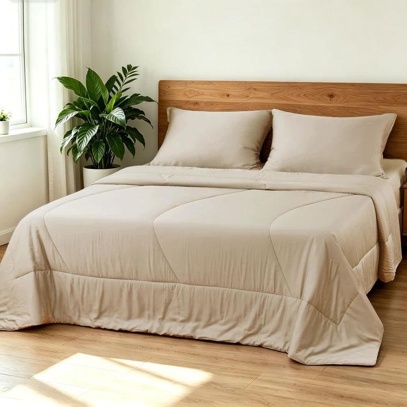 Bamboo Viscose Summer Comforter/Blanket Twin Size- Ultra Soft & Breathable Comfort - Perfect Medium Weight for Snuggling Without Overheating - Stay Cool & Cozy All Night