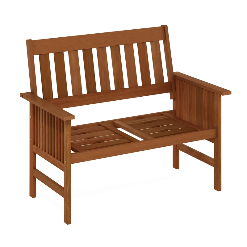 Furinno Tioman Outdoor Hardwood Mediterranean Bench, Natural