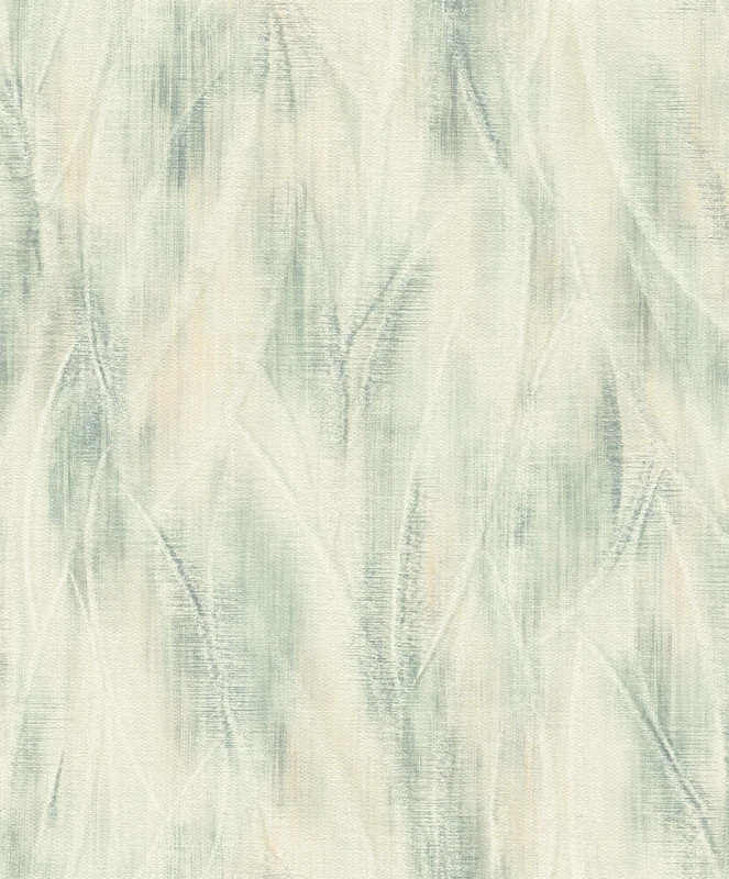 Rasch Country Charme 486230 Non-Woven Wallpaper with Abstract Motif with Large Leaves in Green