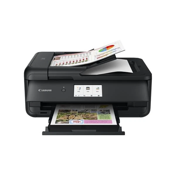 Canon PIXMA TS9550a Wireless A3 Colour All-in-One Inkjet Photo Printer - A3 Print, Copy, Scan - ADF, Touchscreen - Wi-Fi, Ethernet, Cloud Link Connectivity - Multi-Media Support - Home Printer