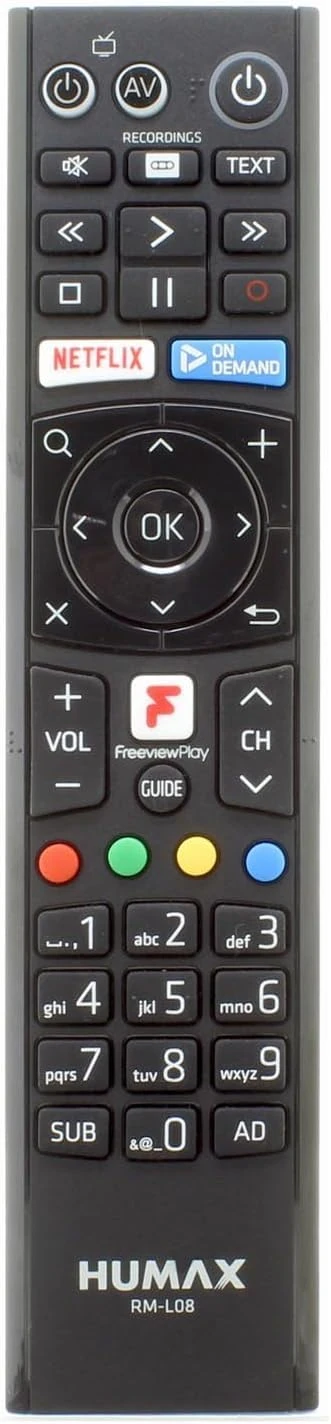 HUMAX REMOTE CONTROL - ORIGINAL HUMAX RM-L08 RML08 REMOTE CONTROL -