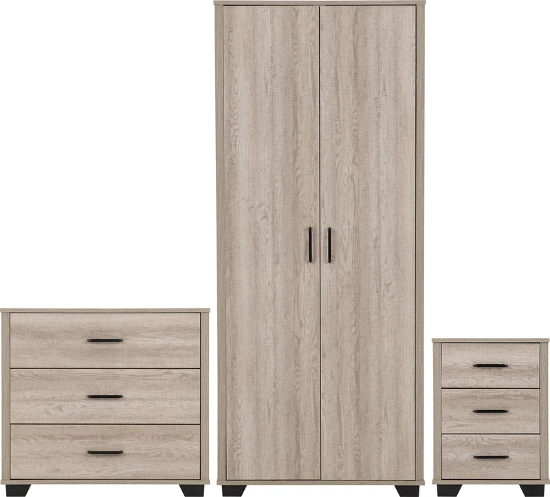 Seconique Oliver Trio in Light Oak Effect