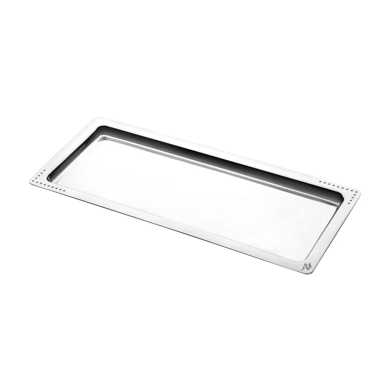 PIAZZA - Decorative Serving Tray in Stainless Steel Dishwasher Safe, Serving Tray for Aperitif and Finger Food, Dessert Trays, Kitchen Accessories and Useful Utensils Durable Durable