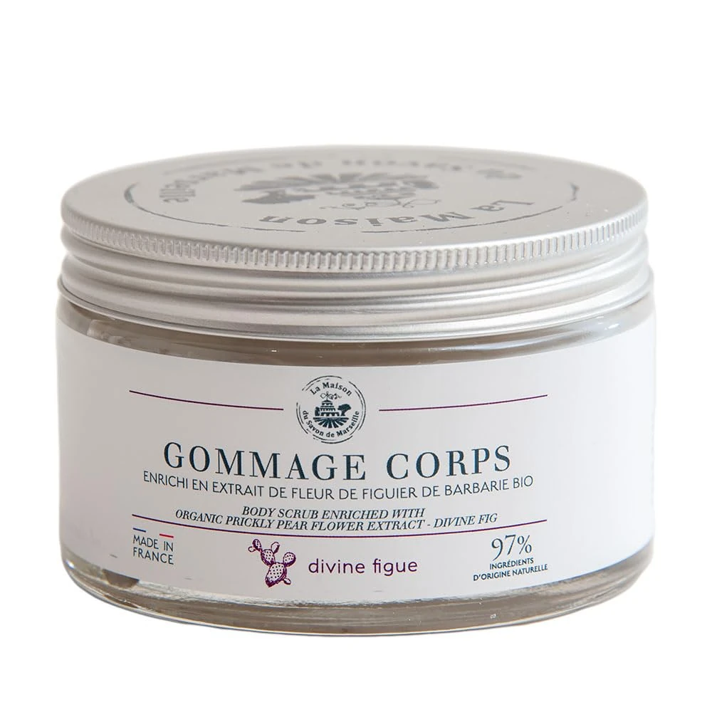 Maison du Savon de Marseille - Exfoliating Body Scrub for Smooth Skin - Enriched with Prickly Pear Flower Extract - Moisturising Shea Butter and Sweet Almond Oil - 200ml