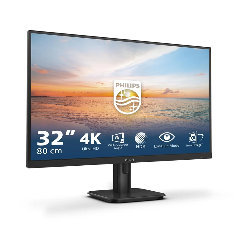 PHILIPS 32E1N1800LA - 32 inch Ultra HD monitor, Adaptive Sync, HDR10, speakers (3840x2160, 60 Hz, DisplayPort, HDMI) black
