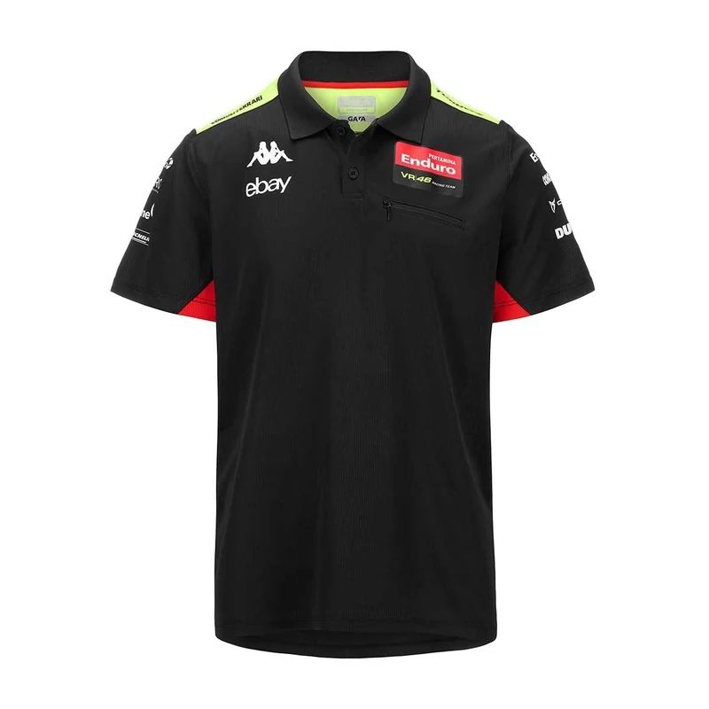 Kappa Men's Acrazon Polo Shirt, Black, S