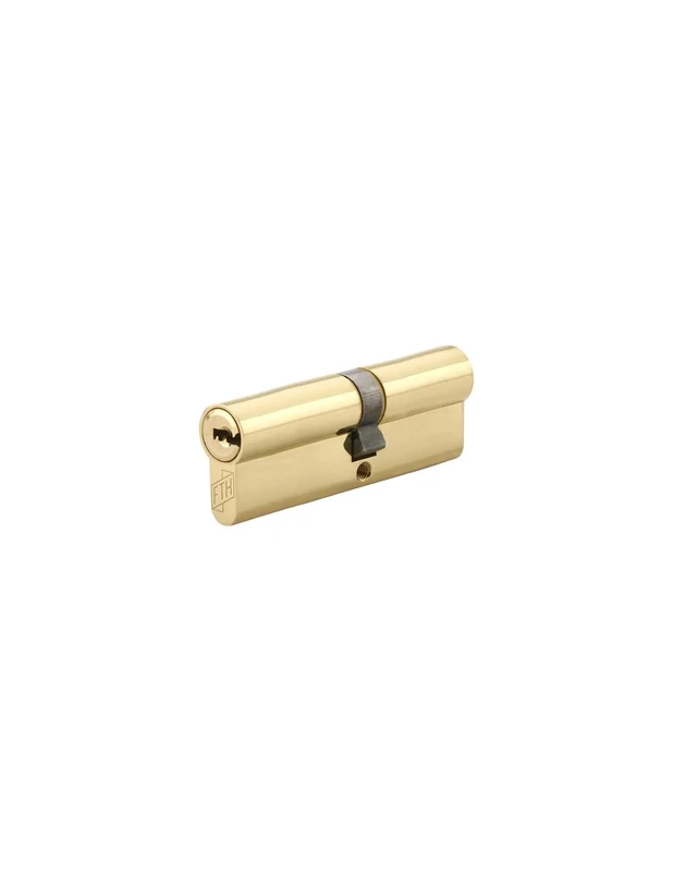 THIRARD 00082113 Cylindre Double Entry Lock FTH 6G, 40x50mm, Brass Cylinder, Protection Against Picking, Drilling and Pulling, 3 Reversible Flat Keys, 40x50 mm