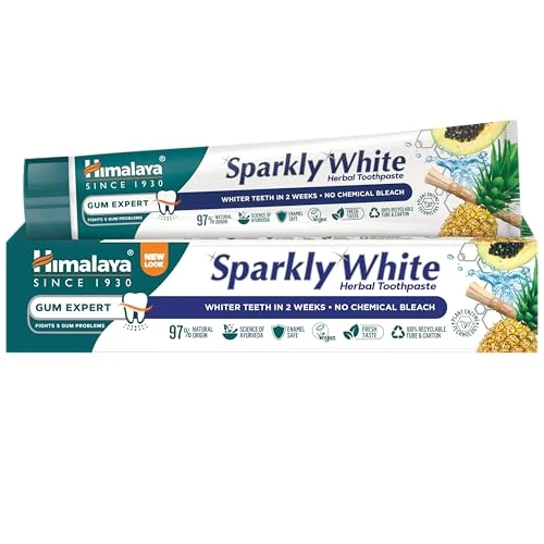 Himalaya Herbal Healthcare Sparkly White Toothpaste 75ml (Pack of 6)