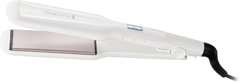 Remington Hair Straightener Pro Ceramic (Extra Wide Plates, 45mm Floating Plates for Thick, Frizzy, Curly and Very Long Hair, Digital Display, 15 Second Heat up, 9 Settings from 150-230°C) S5527