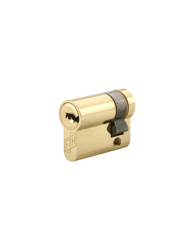 THIRARD 00012113 Cylindre Half FTH 6G, 30x10mm, Brass Cylinder, Picking, Drilling and Removal Protection, 3 Reversible Open End Keys, 30x10 mm