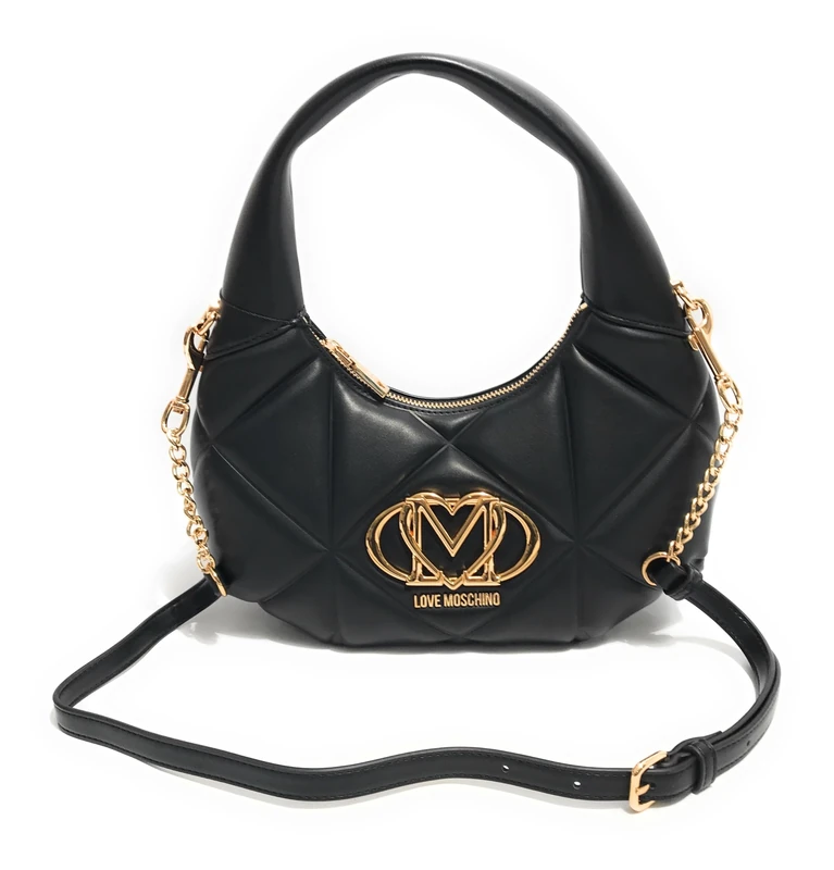Love Moschino Jc4039pp1mlc0000 Black PU Embossed Handbag