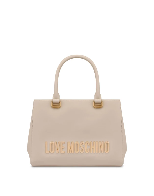 Love Moschino Brand Women's Shoulder Bag, Model JC4022PP1MKD0, Made of Synthetic Leather, ivory (ral 1013), 28X21X11