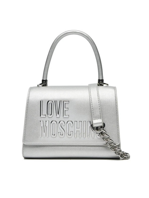 Love Moschino Women Jc4024pp1mkd196b Handmade, Silver, 20X18X7