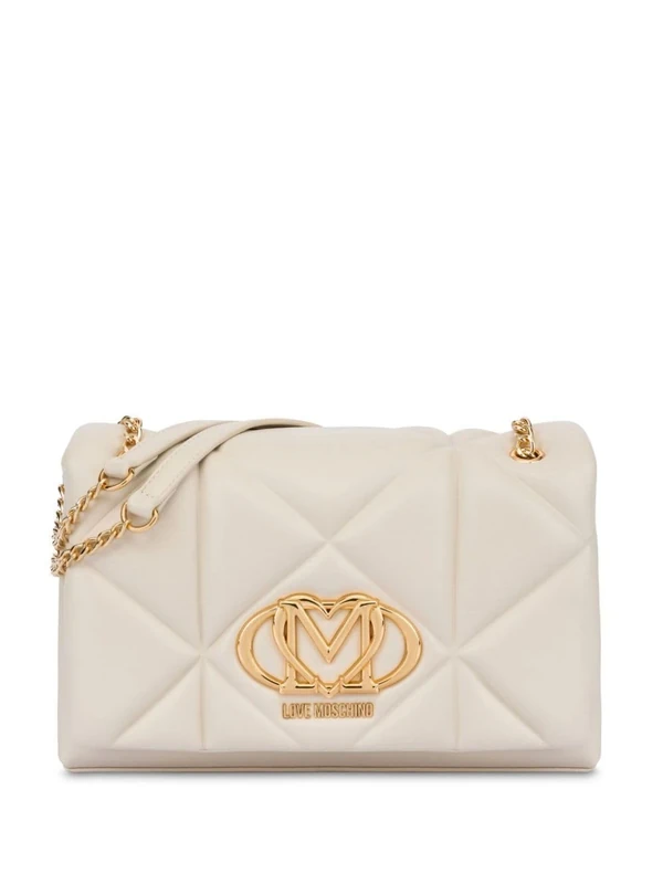 Love Moschino Women Jc4041pp1mlc0110 Shoulder Bag, Ivory (RAL 1013), 28X19X9