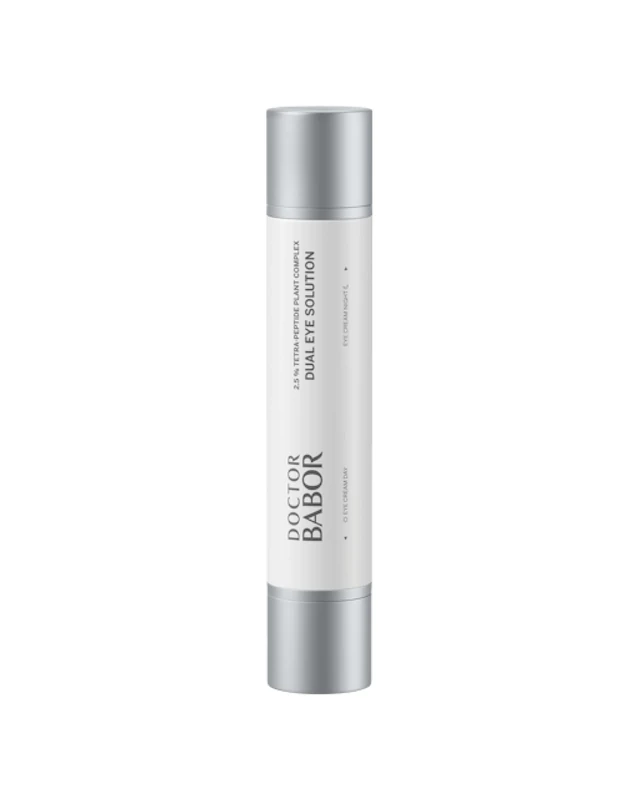 DOCTOR BABOR Dual Eye Solution | Care duo for radiant eyes day & night | Highly effective anti-wrinkle cream as eye care with puffiness reduction |vegan | 15ml day care and 15ml night care
