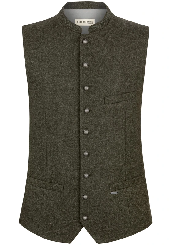 Stockerpoint Men's Devito Traditional Waistcoat, Moss Green, 38