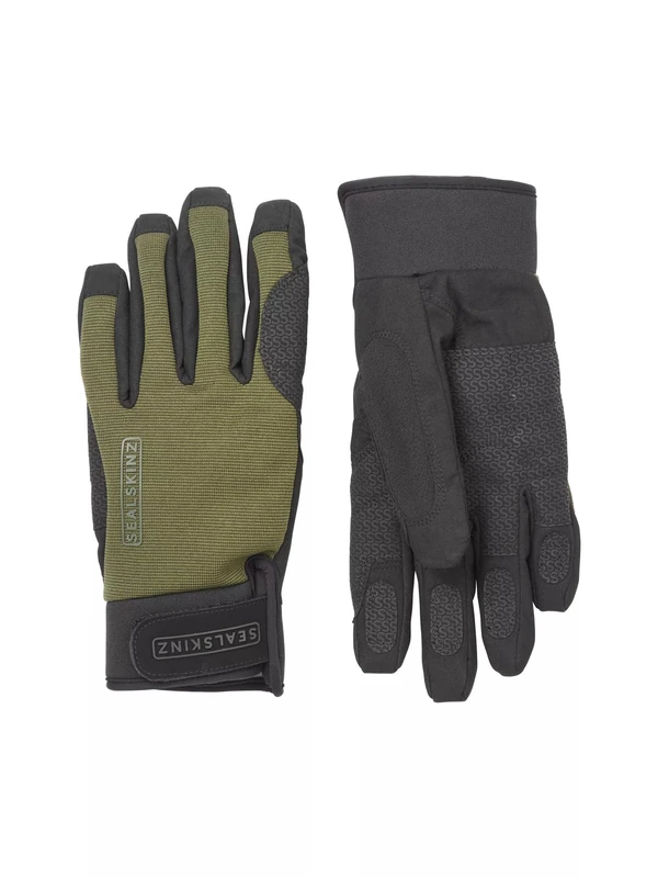 SEALSKINZ | Harling | Unisex Waterproof All Weather Gloves | For Cycling, Outdoor Work | Touch Screen Compatiable | Suede & Merino Wool