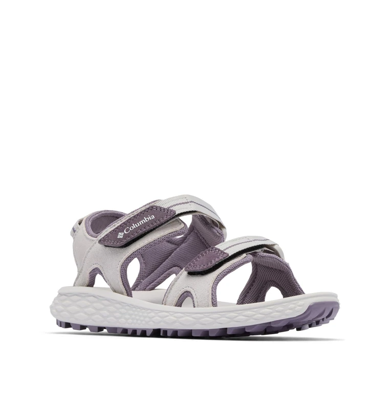 Columbia Women's Konos Hiker 2-Strap Sport Sandal, Moonstone/Granite Purple, 5 UK