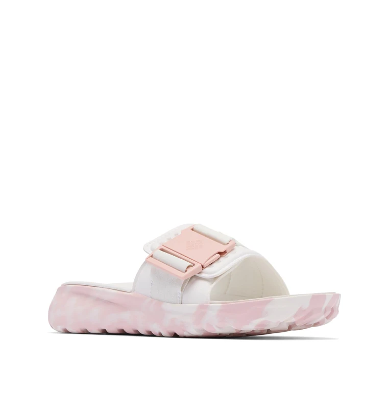 Columbia Women's Peakfreak Roam Slide, Sports and Outdoor Sandals, Sea Salt/Pink Haze, 4