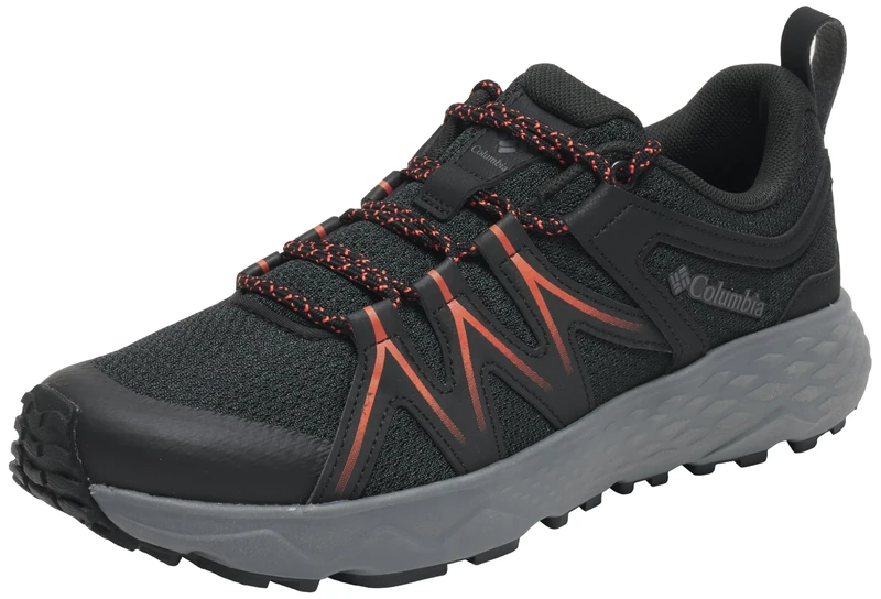 Columbia Men's Peakfreak Roam, Low Rise Trekking and Hiking Shoes, Black/Red Quartz, 7