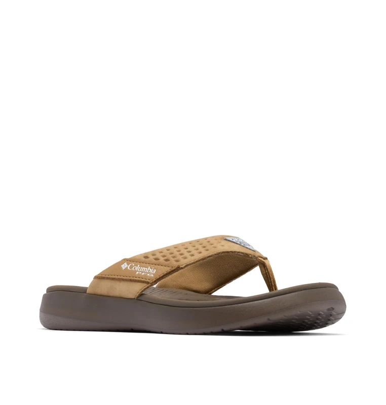 Columbia Women's Boatside Flip Lea PFG Sandal, Sahara/Delta, 5.5 UK
