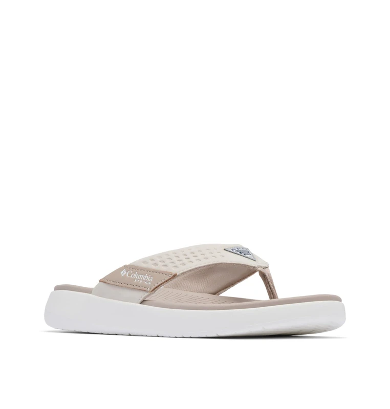 Columbia Women's Boatside Flip Lea PFG Sport Sandal, Crushed Clay/Dark Stone, 4 UK