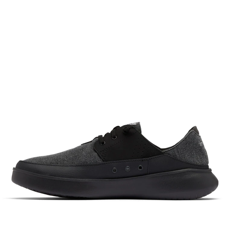Columbia Men's Boatside Relaxed PFG Boat Shoe, Black/Shark, 14 - Image 1