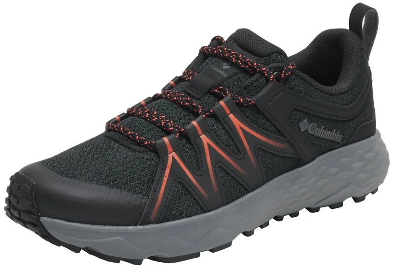 Columbia Men's Peakfreak Roam, Low Rise Trekking and Hiking Shoes, Black/Red Quartz, 6.5