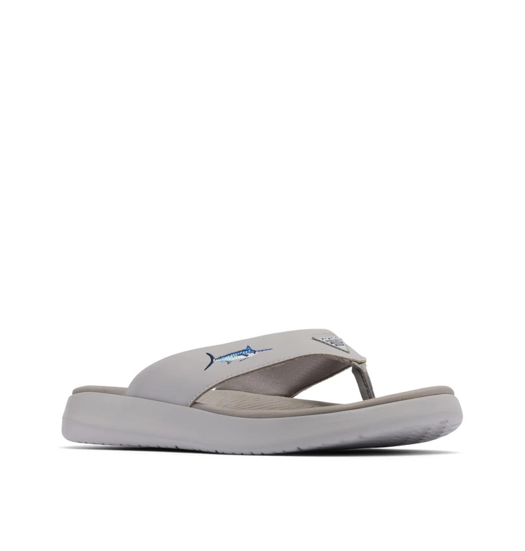 Columbia Men's PFG Boatside Fish Flip Sandal, Slate Grey/Ti Titanium, 10 UK