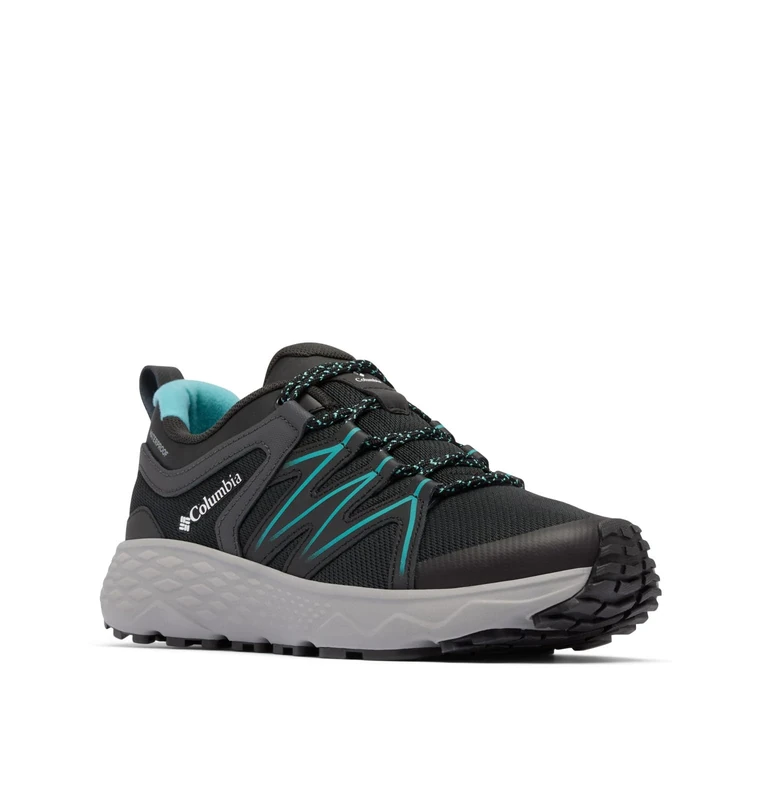 Columbia Women's Peakfreak Roam WP, Low Rise Trekking and Hiking Shoes, Black/Teal, 3.5 Regular