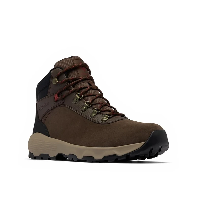 Columbia Men's Newton Wander, Waterproof Mid Rise Trekking and Hiking Boots, Cordovan/Spice, 12