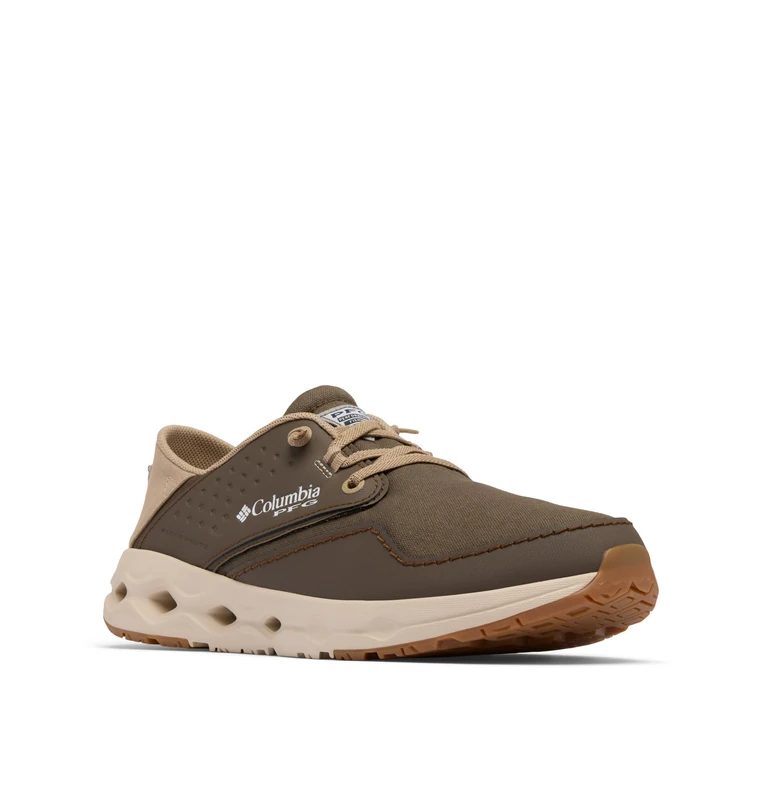 Columbia Men's Casual Boat Shoe, Mud/Oxford Tan, 14 UK