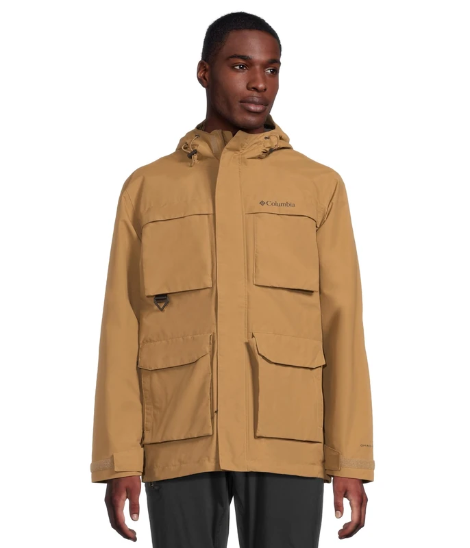 Columbia Men's Landroamer 2 Jacket, Waterproof Rain Jacket, Delta, L
