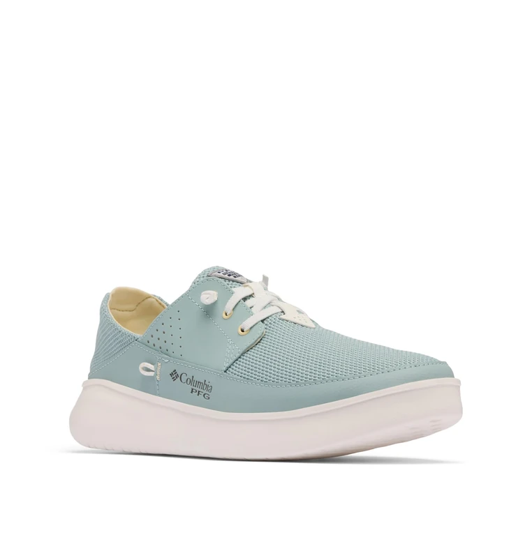 Columbia Men's Boatside Breathe Relaxed PFG Boat Shoe, Crushed Blue/Lemon Wash, 9 UK