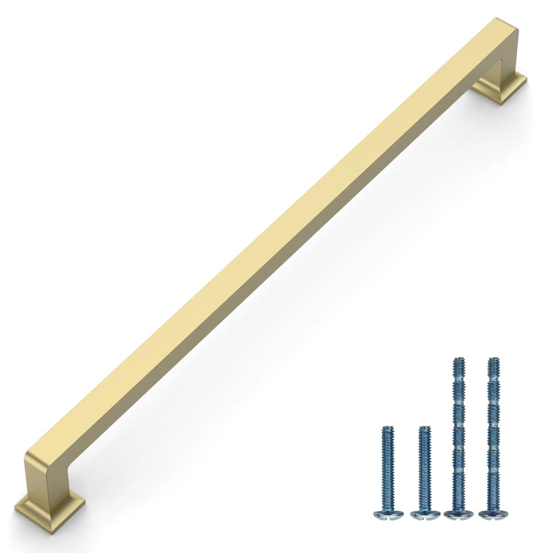 Coinkoly 6 Pack 15"(381mm) Gold Cabinet Pulls Kitchen Cabinet Handles Drawer Pulls Cupboard Hardware for Cabinets CK0078