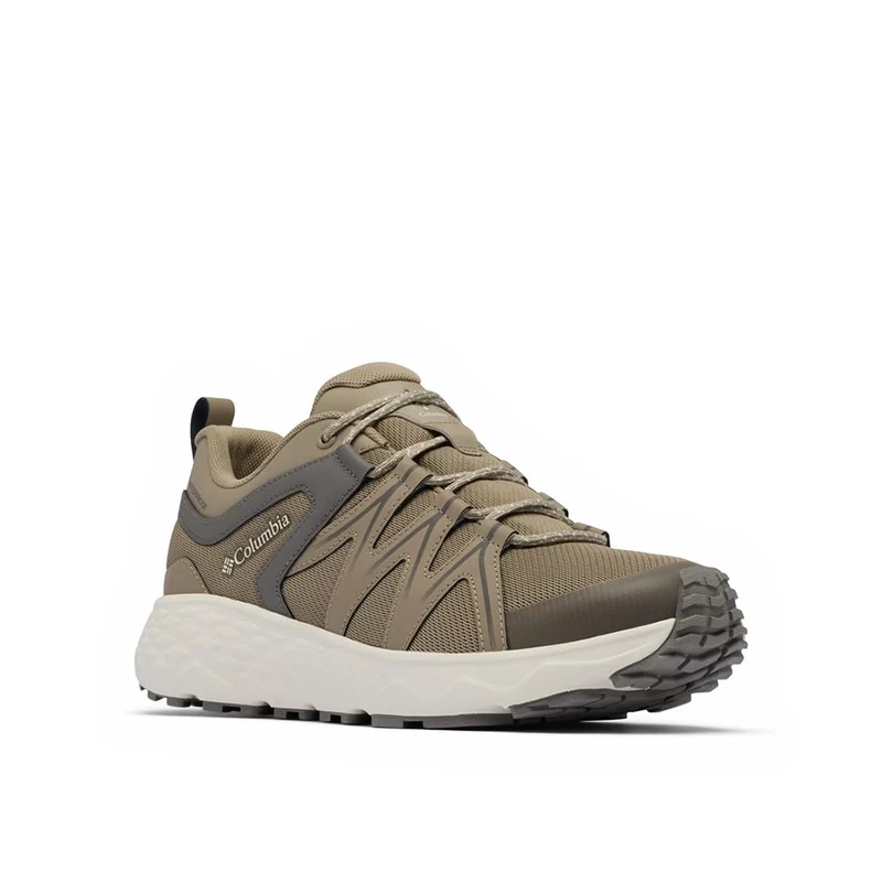 Columbia Men's Peakfreak Roam Waterproof, Waterproof Low Rise Trekking and Hiking Shoes, Tusk/Quarry, 6