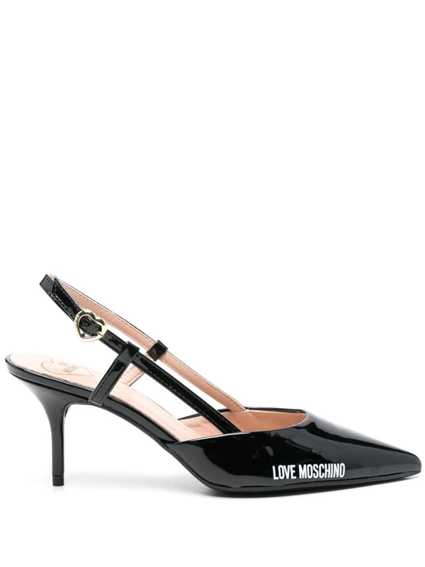 Love Moschino Women Ja10627g1mih0000 Scarpad.pin70 Black Paint, 7 UK