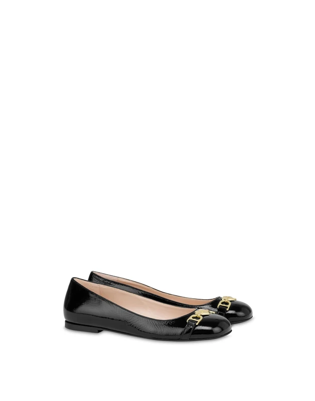 Love Moschino Women Ja11011g1mii0000 Ballerina, Black, 5 UK
