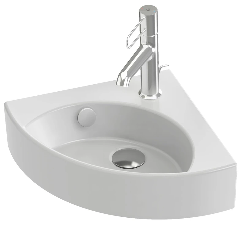JACOB DELAFON Corner Corner Sink Easy Cleaning and Maintenance A Central tap Hole ODÉON RIVE Gauche EGP112-00