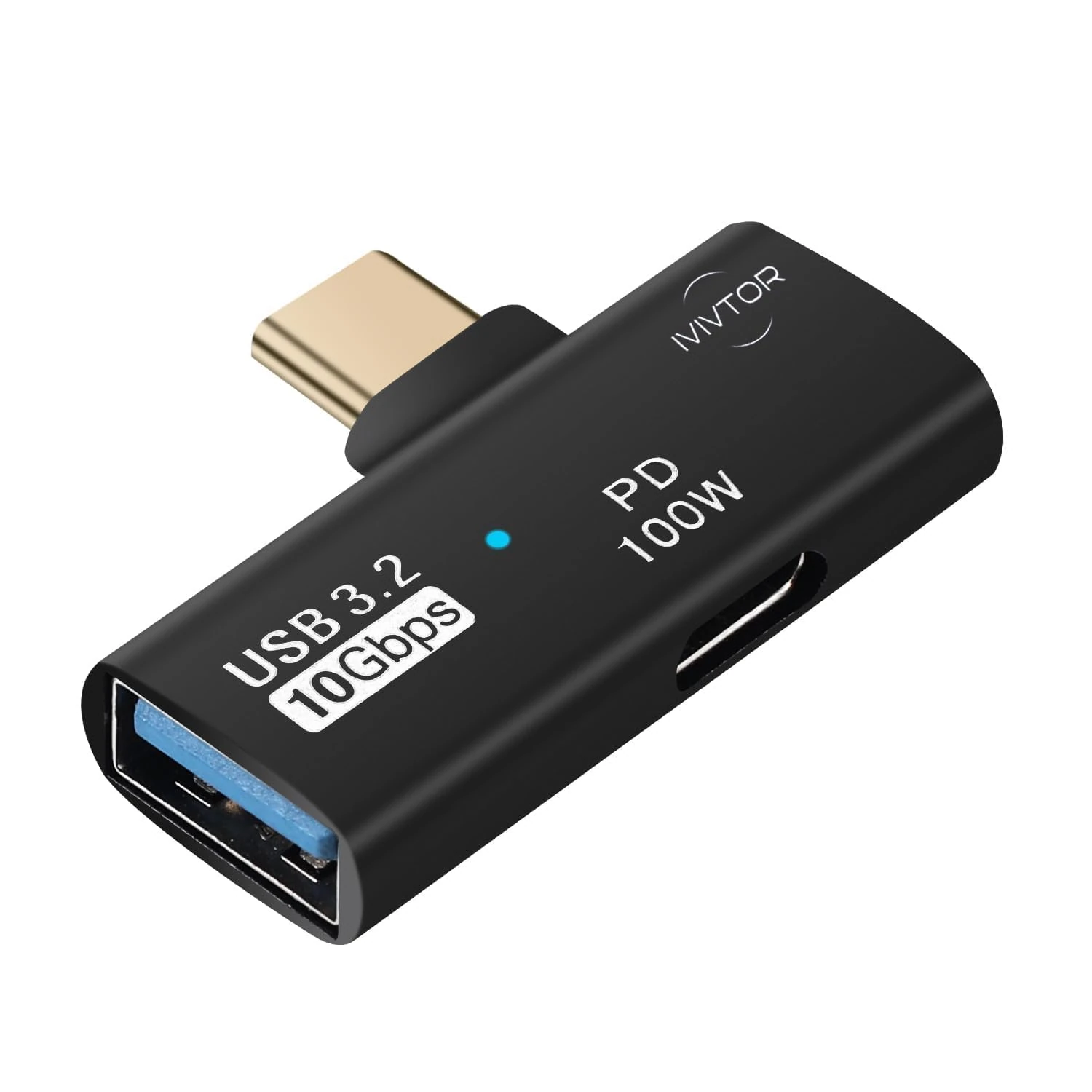 IVIVTOR USB C Adapter 2 in 1 Splitter - USB C to USB 3.2 OTG Adapter With PD 100W Fast Charging for Laptop Tablet Phone