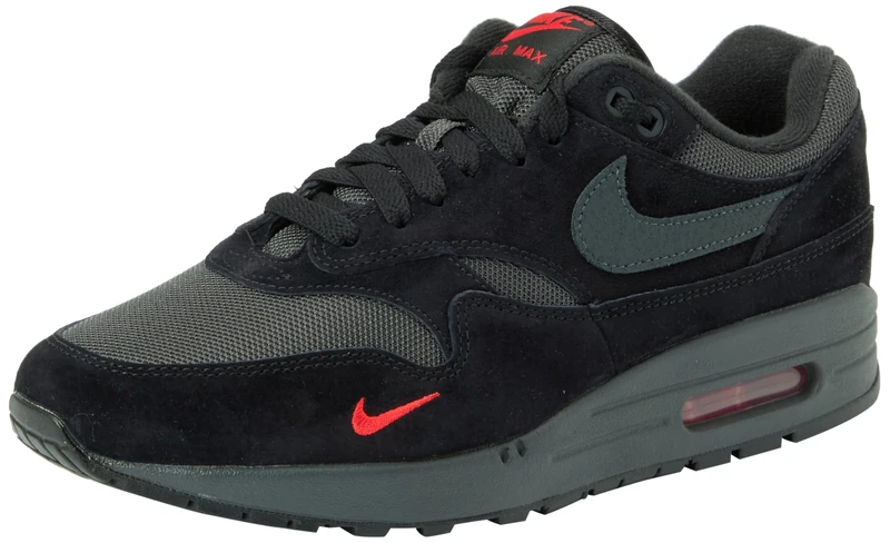 NIKE FV6910-001 Air Max 1 Men Black/Anthracite-University RED UK 8