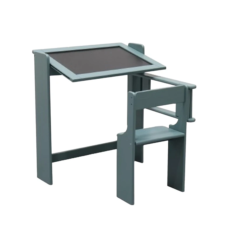ARANAZ S.L. MANUFACTURAS DE LA MADERA Folding Blackboard Table, Green, 67 x 68 x 65 cm