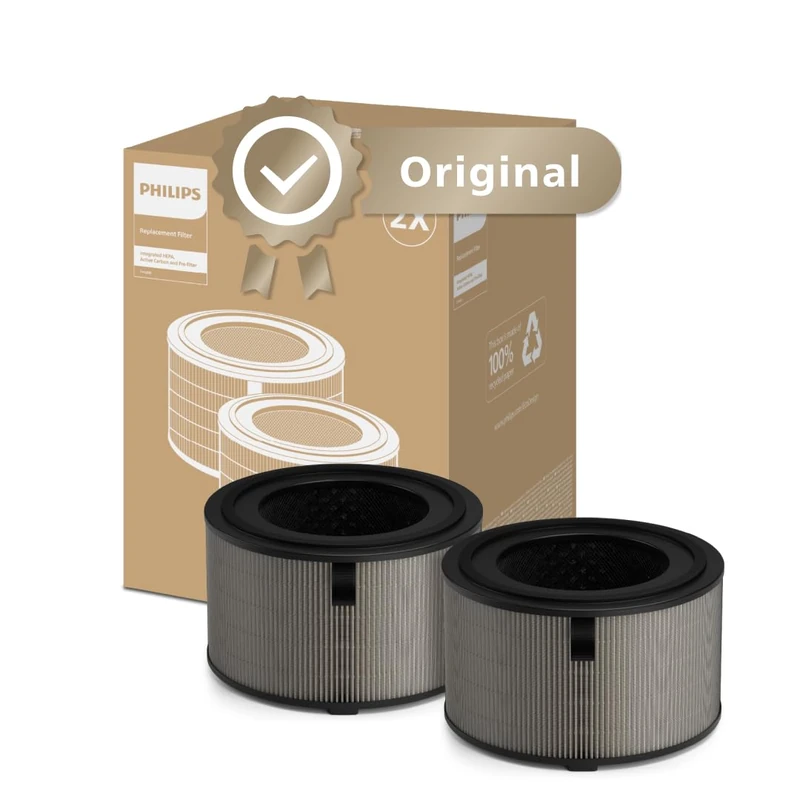 Philips Original Replacement Filter for 4200 Series AC4220 and AC4221, Air Purifier, HEPA NanoProtect + Activated Carbon, 12 Months Life, Black/White (FY4200/30)