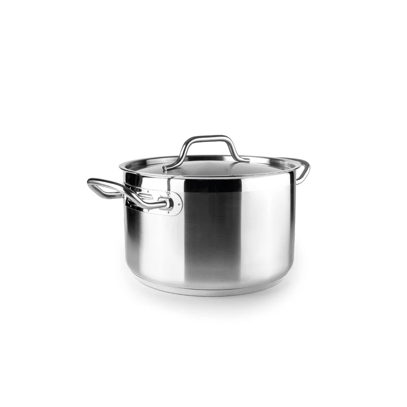 IBILI - Ebbe 18 cm Stainless Steel Pot with lid, 18/10 Stainless Steel, Suitable for Induction
