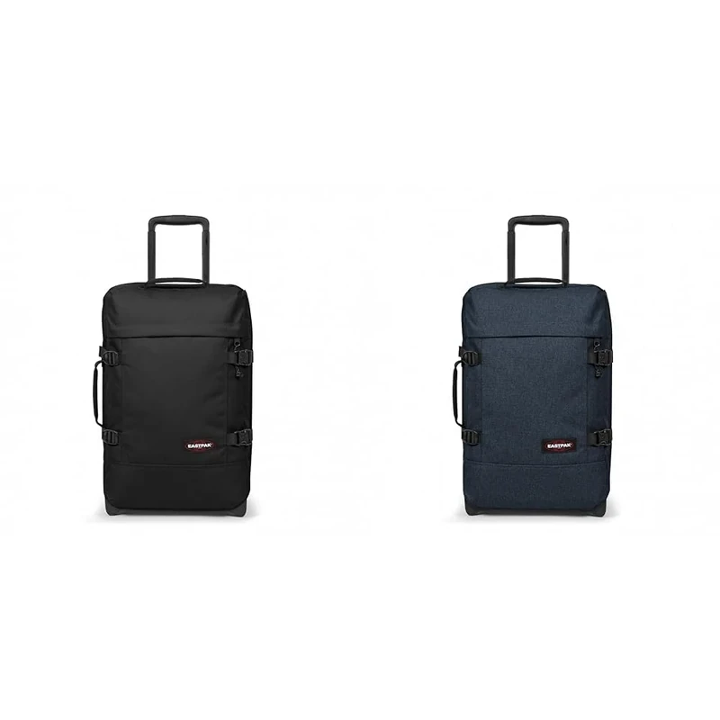 EASTPAK TRANVERZ S Suitcase, 51 x 32.5 x 23 cm, 42 L - Black (Black) & TRANVERZ S Suitcase, 51 x 32.5 x 23 cm, 42 L - Triple Denim (Blue)