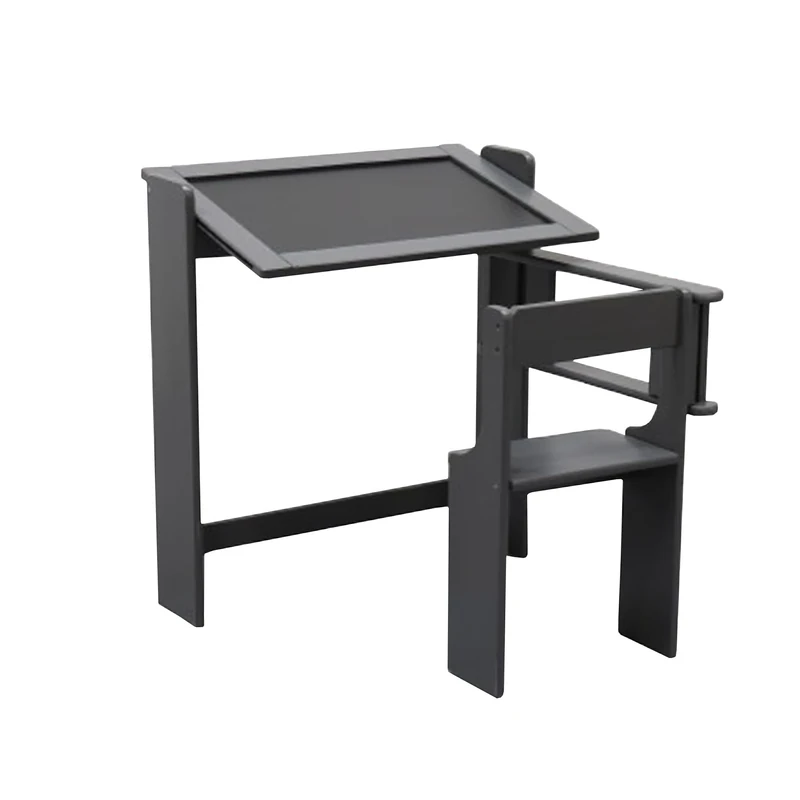 ARANAZ S.L. MANUFACTURAS DE LA MADERA Desk Folding Chalkboard, Grey, 67 x 68 x 65 cm