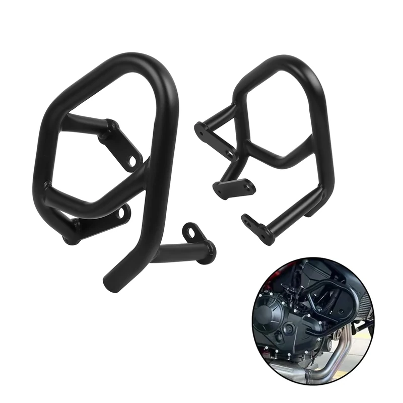 CHIFUN Engine Guard Highway Crash Bars Replacement for Hornet CB750 2022 2023 2024 Black Steel Motorcycle Frame Protection Bars